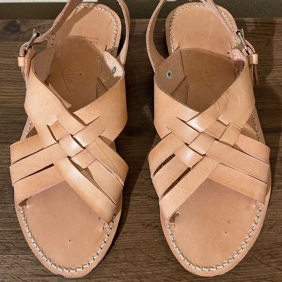 Alex Crane Men\'s Tan Leather Sandals main image 5